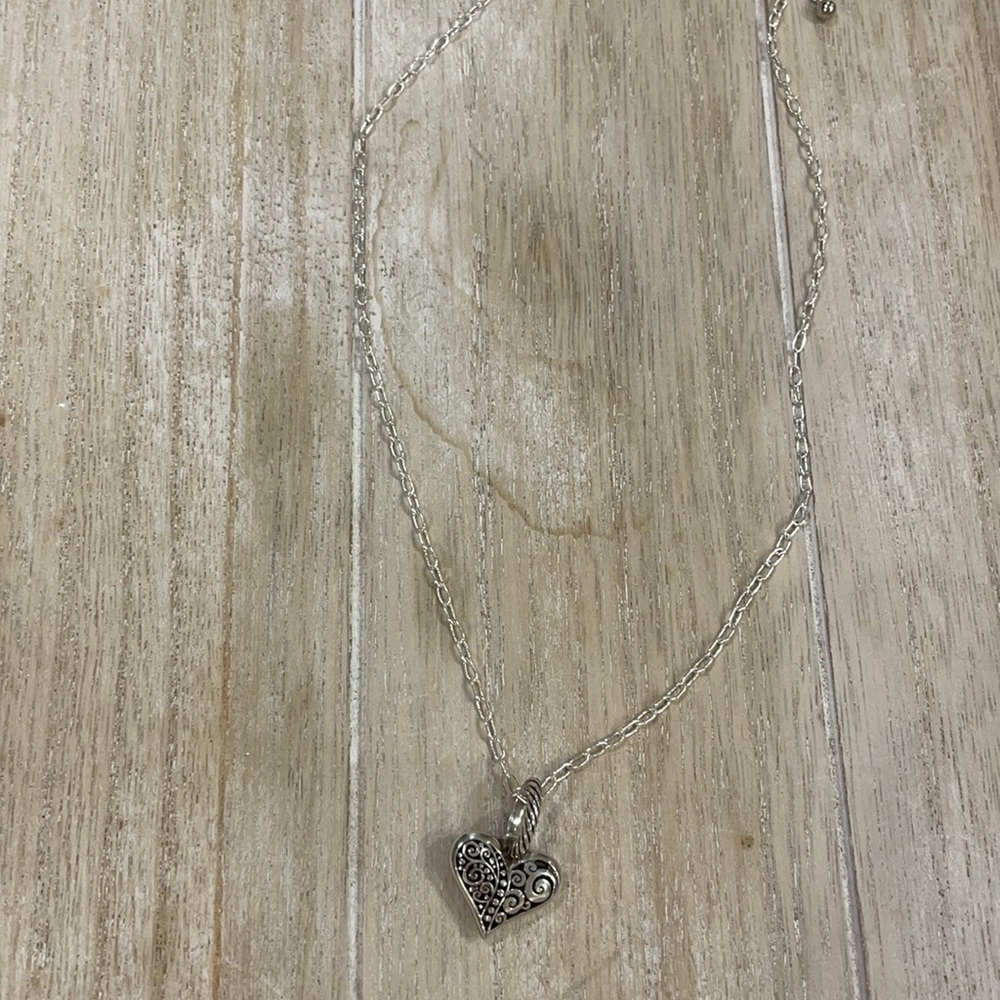 Brighton silver heart necklace